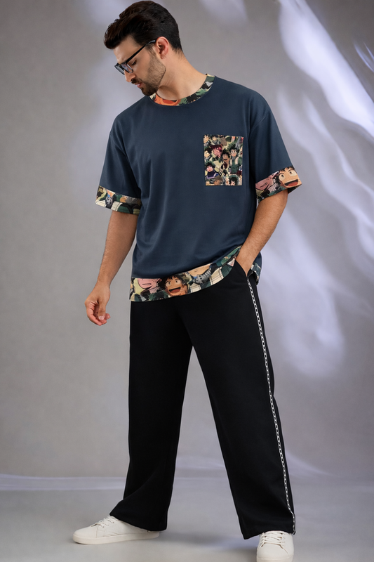Anime Oversized T Shirt For Men - Blended Premium Fabric