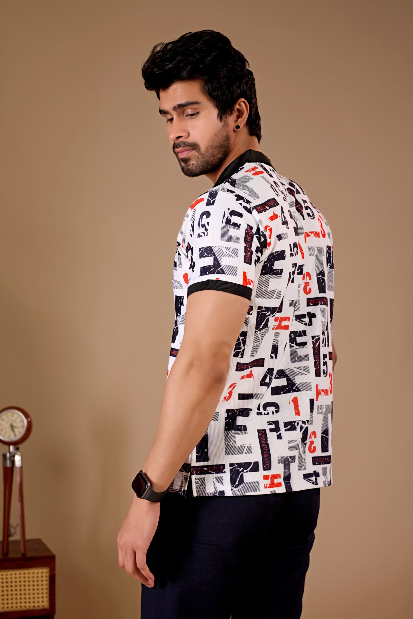 Tshirtsbuddy Men's Graffiti & Sport-Style Polo T-Shirt