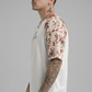 White Premium Fabric Oversized Printed T Shirt For Men