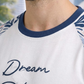 White Premium Fabric Oversized Printed T Shirt For Men