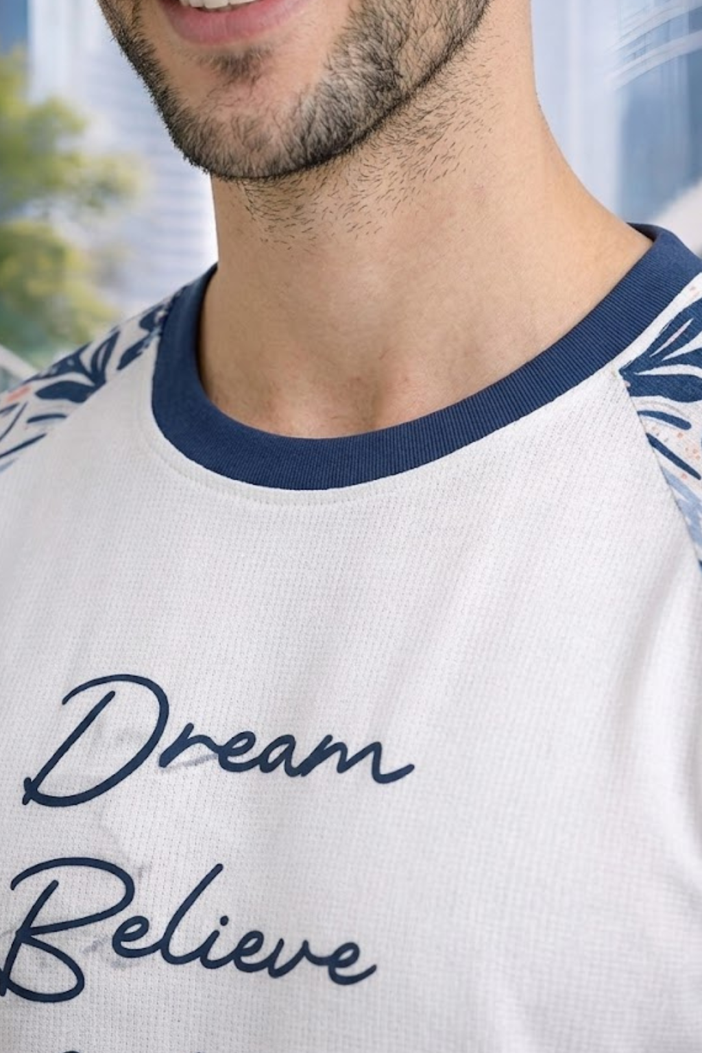 White Premium Fabric Oversized Printed T Shirt For Men