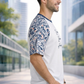 White Premium Fabric Oversized Printed T Shirt For Men