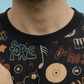 Black Premium Fabric Oversized Printed T Shirt For Men