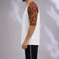 White Premium Fabric Oversized Printed T Shirt For Men