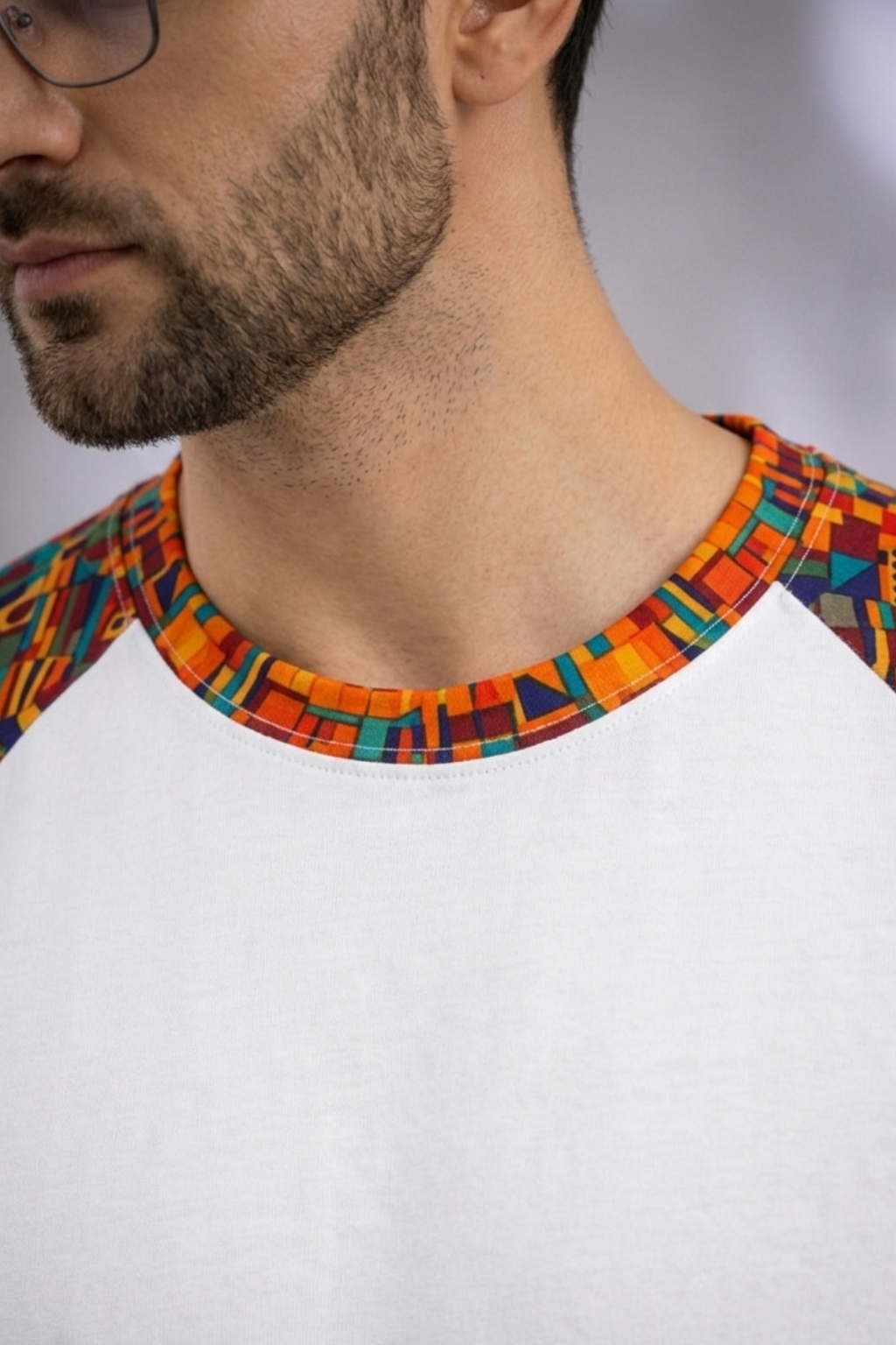 White Premium Fabric Oversized Printed T Shirt For Men