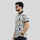 Multicolor Premium Fabric Regular Printed Polo T Shirt For Men
