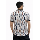 Multicolor Premium Fabric Regular Printed Polo T Shirt For Men