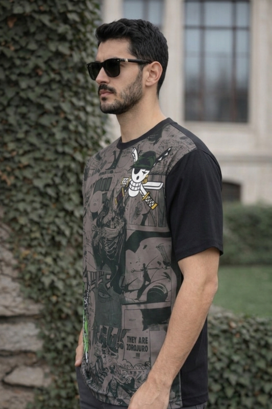 Anime Oversized T Shirt For Men - Blended Premium Fabric