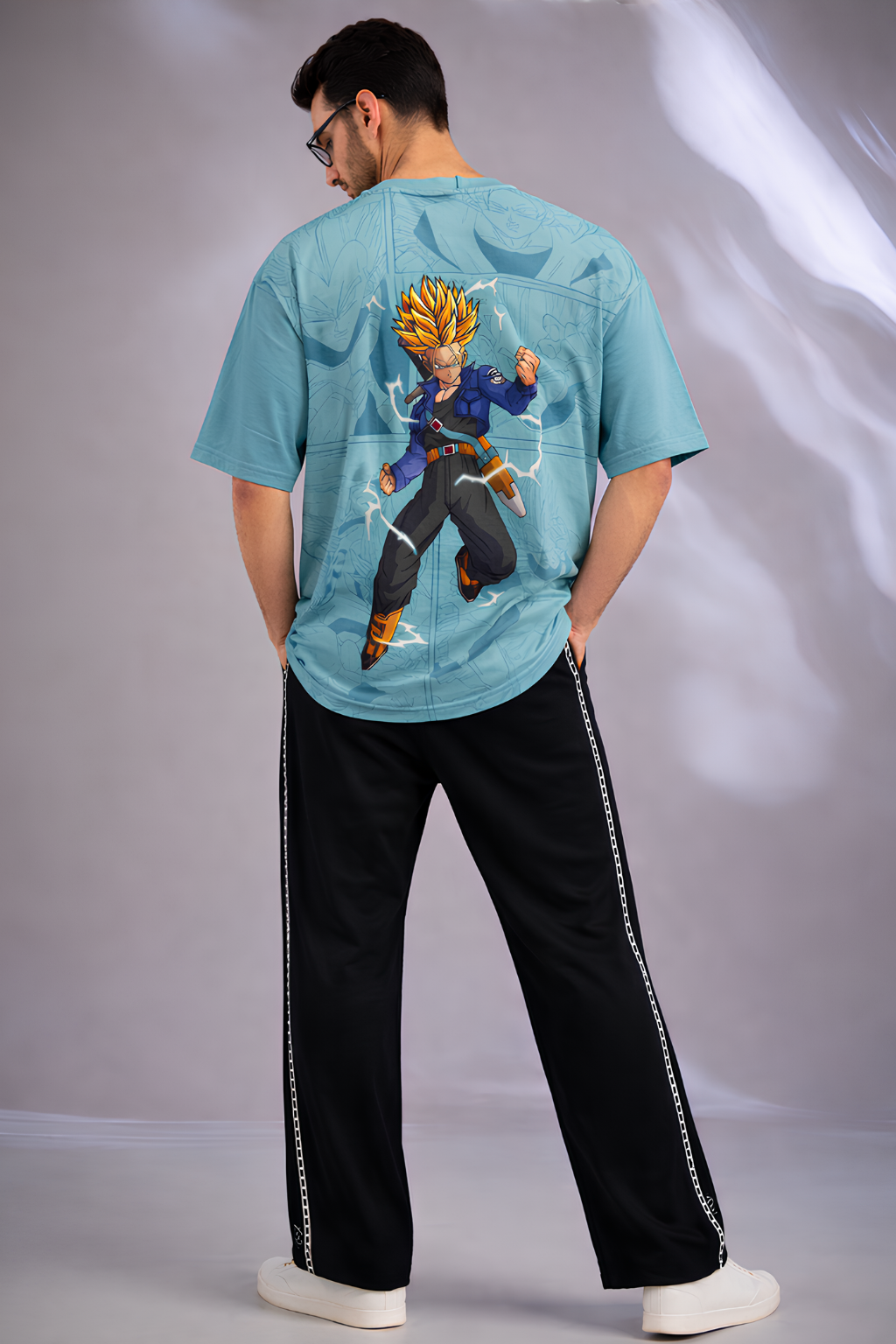 Anime Oversized T Shirt For Men - Blended Premium Fabric