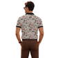 Multicolor Premium Fabric Regular Printed Polo T Shirt For Men