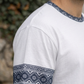 White Premium Fabric Oversized Printed T Shirt For Men