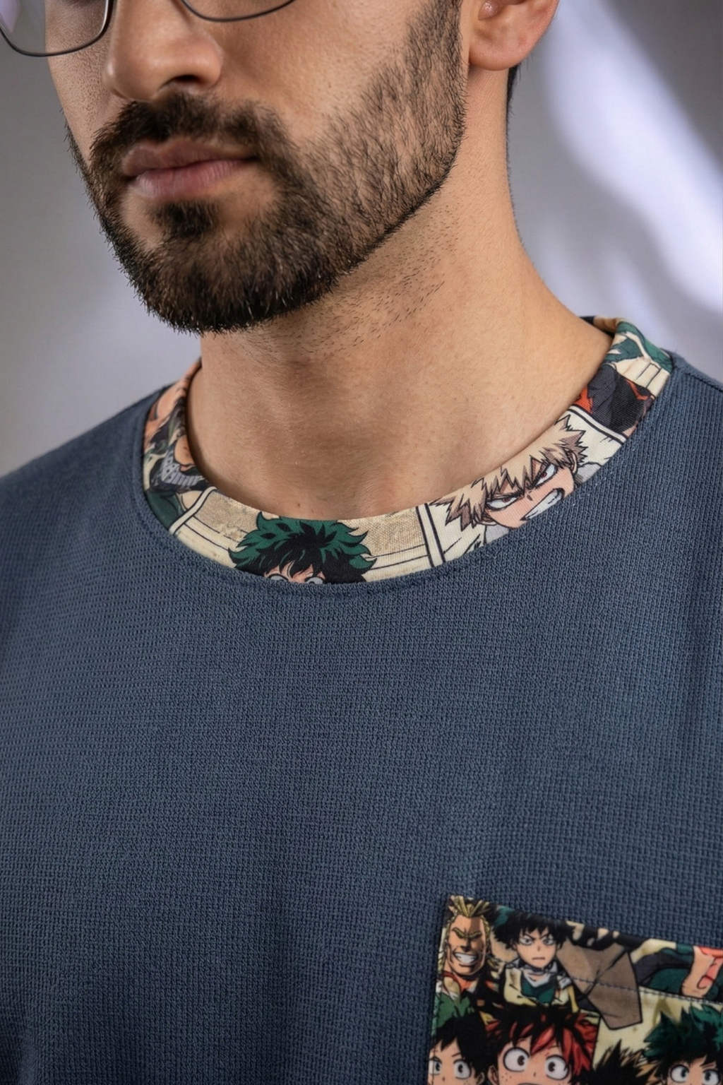Anime Oversized T Shirt For Men - Blended Premium Fabric