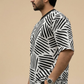 Black Premium Fabric Oversized Printed T Shirt For Men