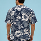 Sky Blue Premium Fabric Oversized Printed T Shirt For Men