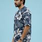 Sky Blue Premium Fabric Oversized Printed T Shirt For Men