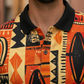 Multicolor Premium Fabric Regular Printed Polo T Shirt For Men