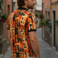 Multicolor Premium Fabric Regular Printed Polo T Shirt For Men