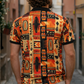 Multicolor Premium Fabric Regular Printed Polo T Shirt For Men