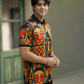 Multicolor Premium Fabric Regular Printed Polo T Shirt For Men