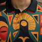 Multicolor Premium Fabric Regular Printed Polo T Shirt For Men