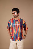 Multicolor Premium Fabric Oversized Printed T Shirt For Men