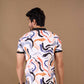 Tshirtsbuddy Men's Abstract Brushstroke Print Polo T-Shirt
