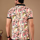 Multicolor Premium Fabric Regular Printed Polo T Shirt For Men