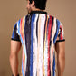 Multicolor Premium Fabric Regular Printed Polo T Shirt For Men