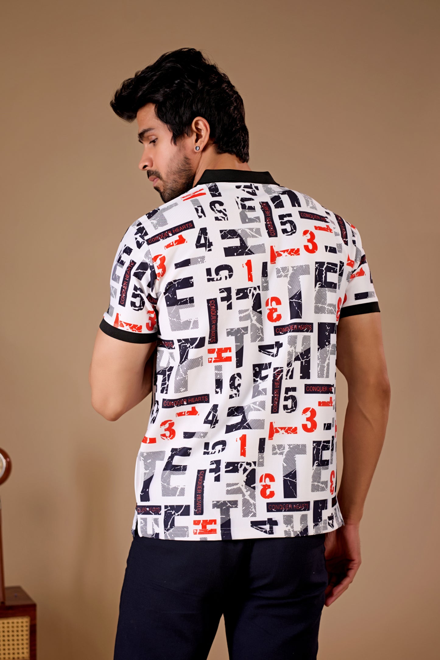 Tshirtsbuddy Men's Graffiti & Sport-Style Polo T-Shirt
