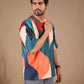 Multicolor Premium Fabric Oversized Printed T Shirt For Men