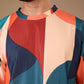 Multicolor Premium Fabric Oversized Printed T Shirt For Men