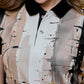 Women’s Black & Grey Cityscape Printed Polo T-Shirt