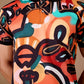 Multicolor Premium Fabric Regular Printed Polo T Shirt For Men