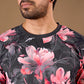 Multicolor Premium Fabric Oversized Printed T Shirt For Men