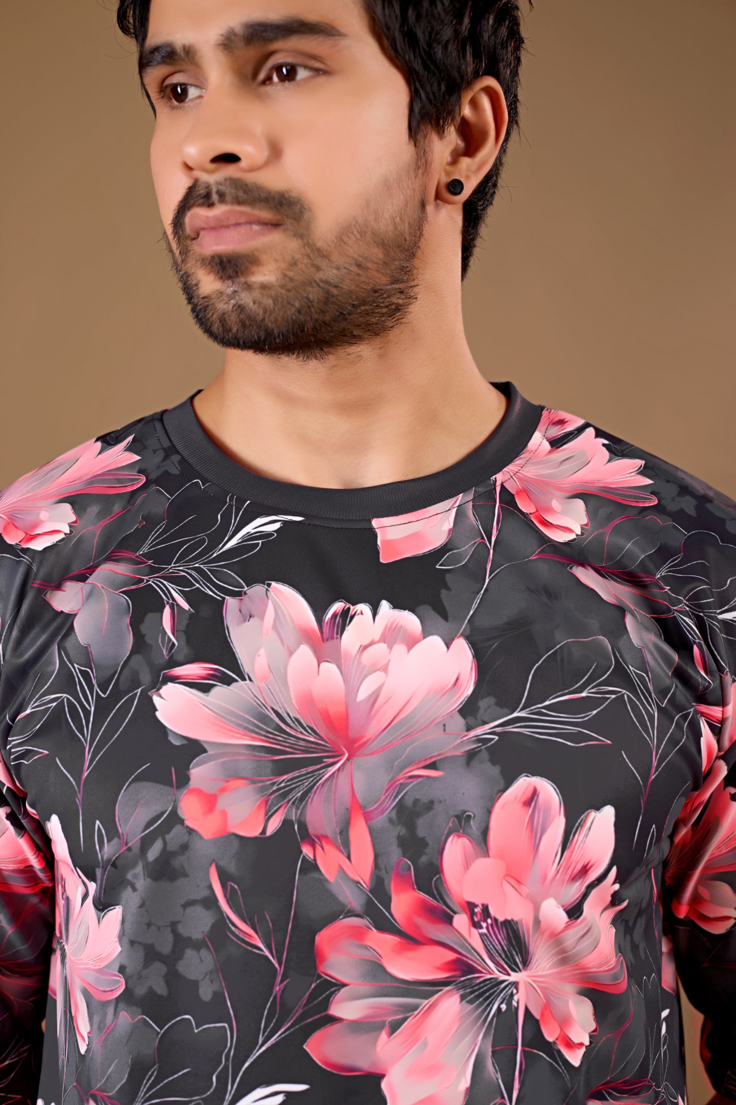 Multicolor Premium Fabric Oversized Printed T Shirt For Men