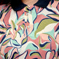 Women’s Multicolor Leaf Printed Polo T-Shirt