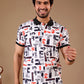 Tshirtsbuddy Men's Graffiti & Sport-Style Polo T-Shirt