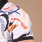 Tshirtsbuddy Men's Abstract Brushstroke Print Polo T-Shirt