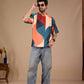Multicolor Premium Fabric Oversized Printed T Shirt For Men