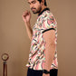 Multicolor Premium Fabric Regular Printed Polo T Shirt For Men