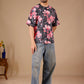 Multicolor Premium Fabric Oversized Printed T Shirt For Men