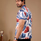 Multicolor Premium Fabric Regular Printed Polo T Shirt For Men