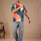 Multicolor Premium Fabric Oversized Printed T Shirt For Men