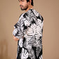 Black Premium Fabric Oversized Printed T Shirt For Men