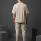 Men’s Beige Loungewear Co-Ord Set