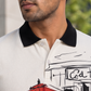 Street Side Cafe Sketch Men's Polo T-Shirt � White
