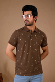 Tshirtsbuddy Mens Rustic Brown Polo T-Shirt