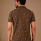 Tshirtsbuddy Mens Rustic Brown Polo T-Shirt