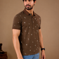 Tshirtsbuddy Mens Rustic Brown Polo T-Shirt
