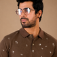 Tshirtsbuddy Mens Rustic Brown Polo T-Shirt